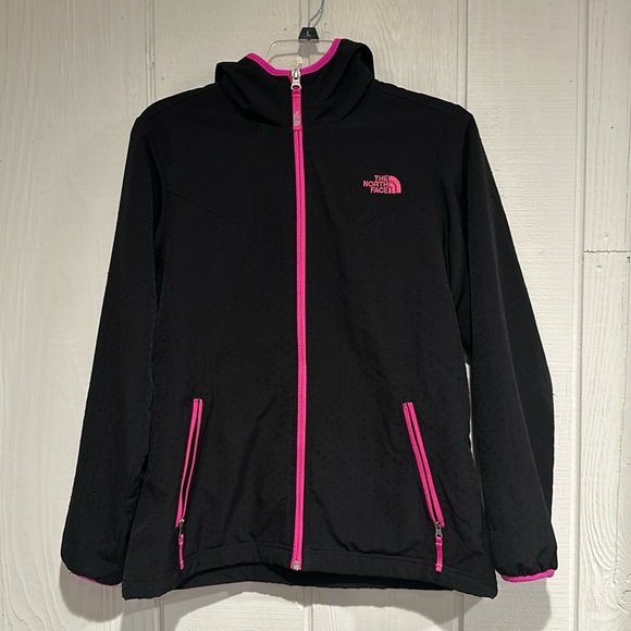 The North Face Other - Girls North Face Hooded Zip Jacket-Blk/Pink